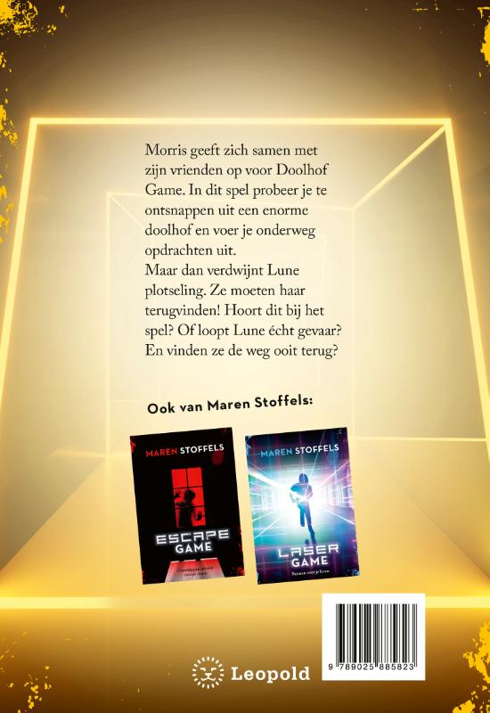 Achterkant van Doolhof Game