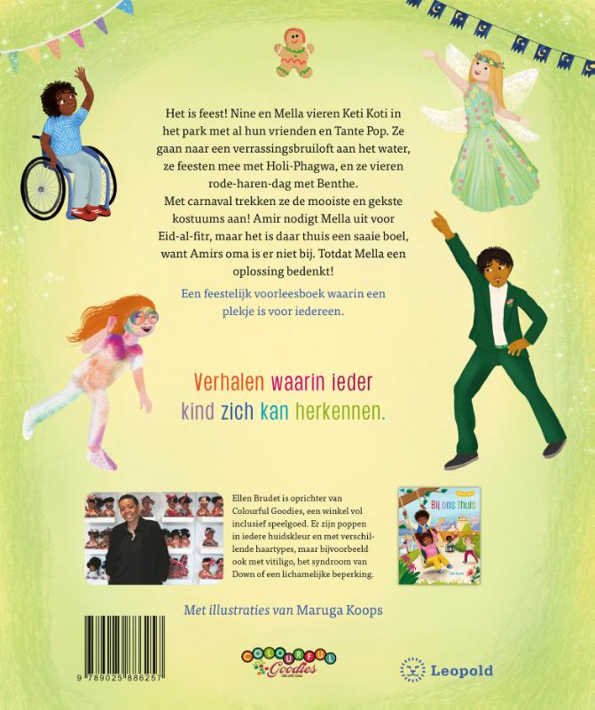Achterkant van Overal feest