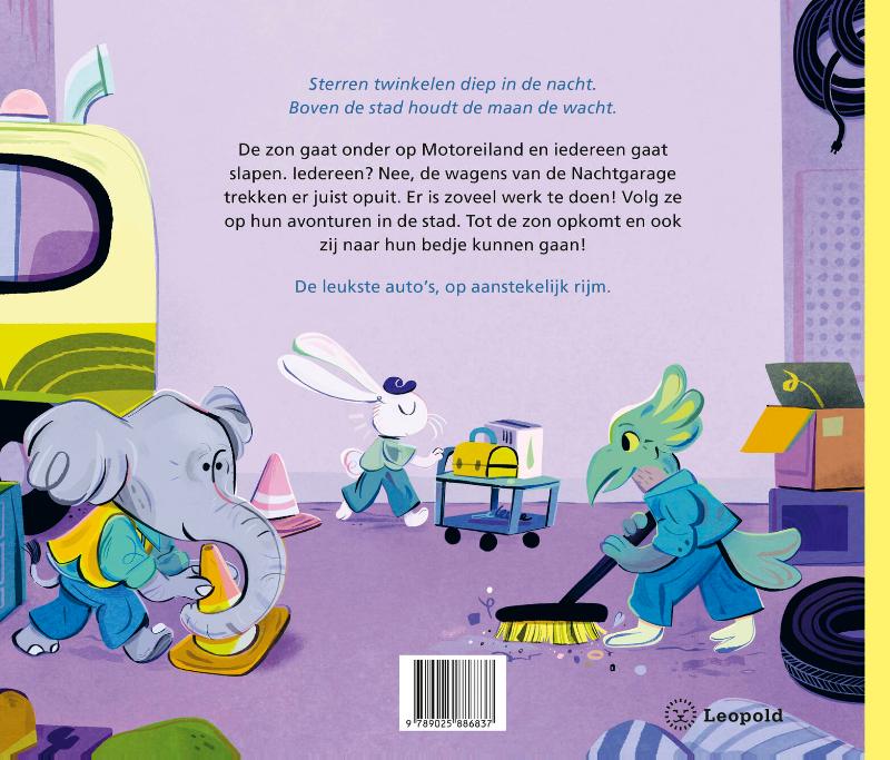 Achterkant van De auto's van de Nachtgarage