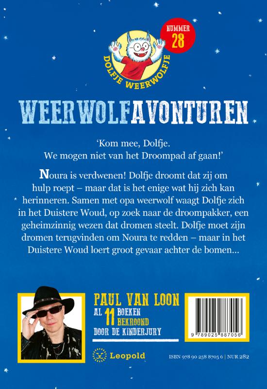 Achterkant van Weerwolfavonturen