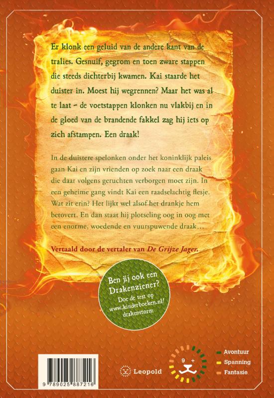 Achterkant van De vuurdraak