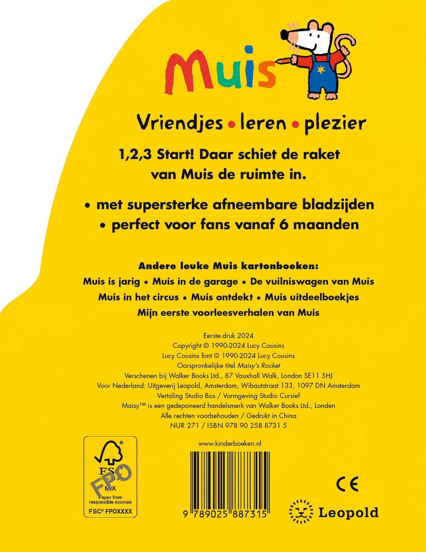 Achterkant van De raket van Muis