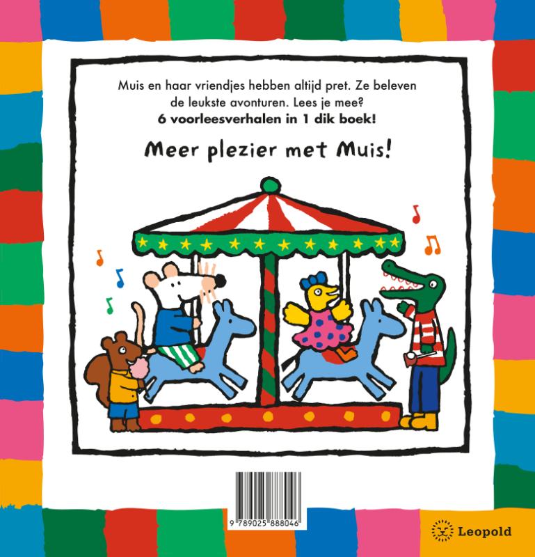Achterkant van Het allerleukste voorleesboek van Muis
