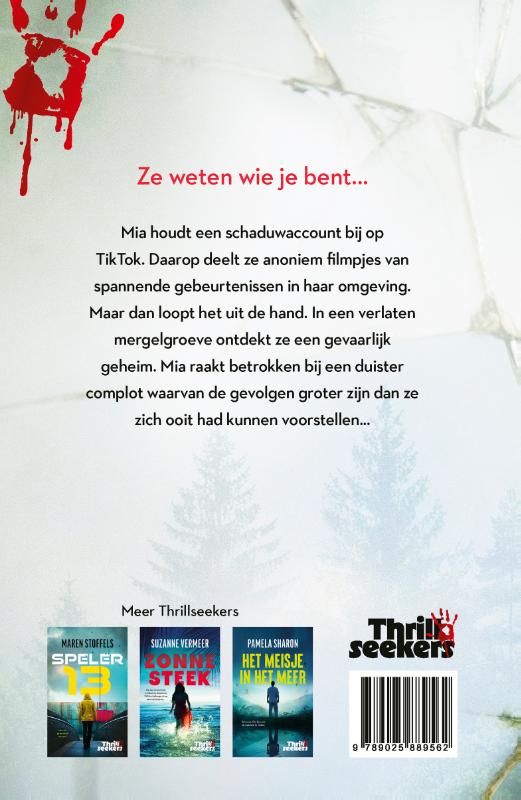 Achterkant van Volg me
