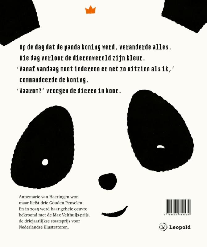 Achterkant van De kleur van de panda