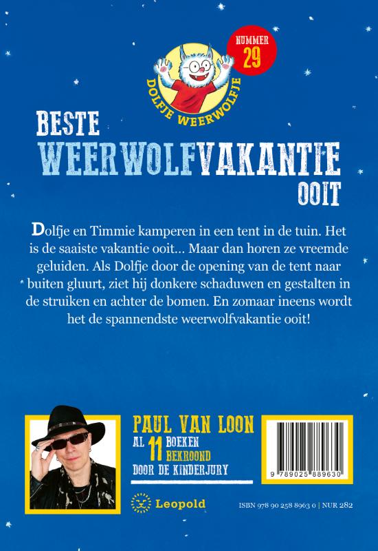 Achterkant van Beste weerwolfvakantie ooit