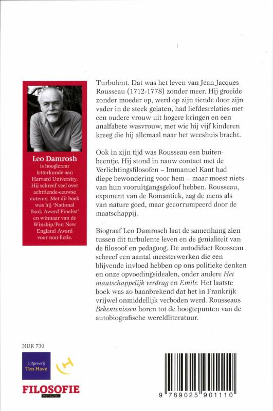 Achterkant van Jean-Jacques Rousseau