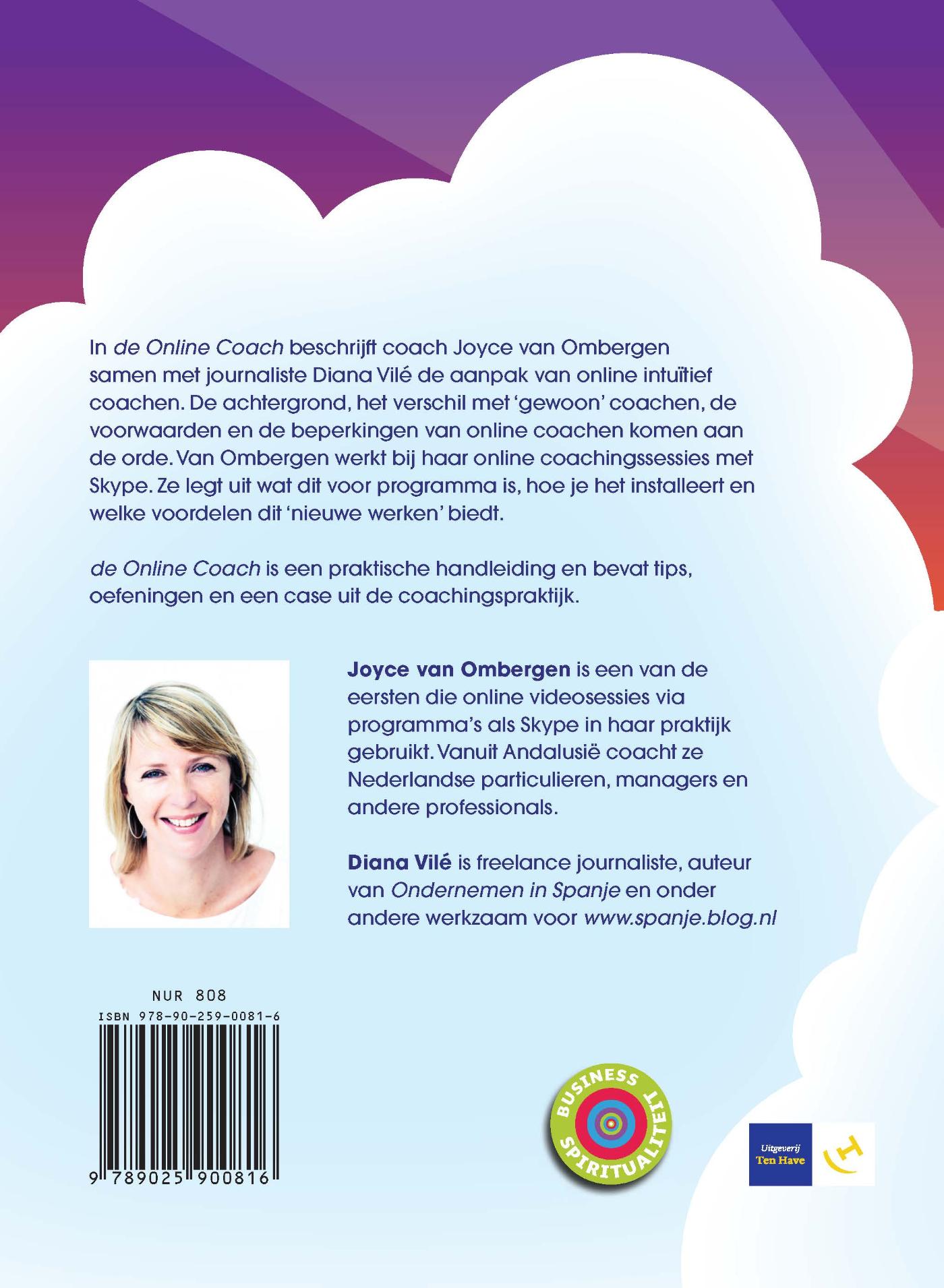 Achterkant van De online coach