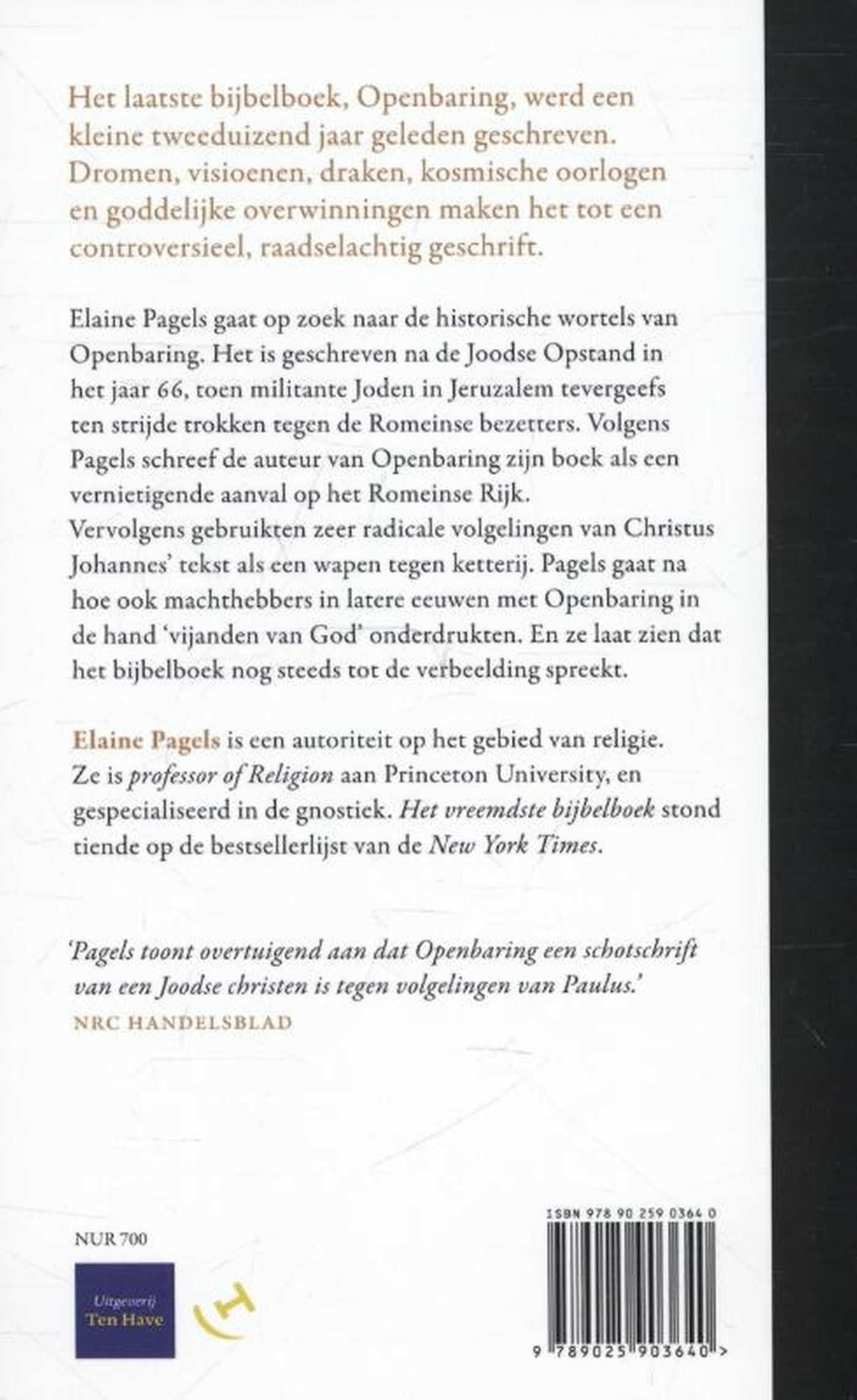 Achterkant van Het vreemdste Bijbelboek
