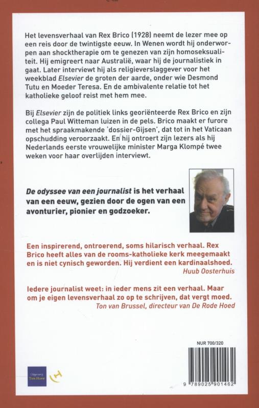 Achterkant van De odyssee van een journalist