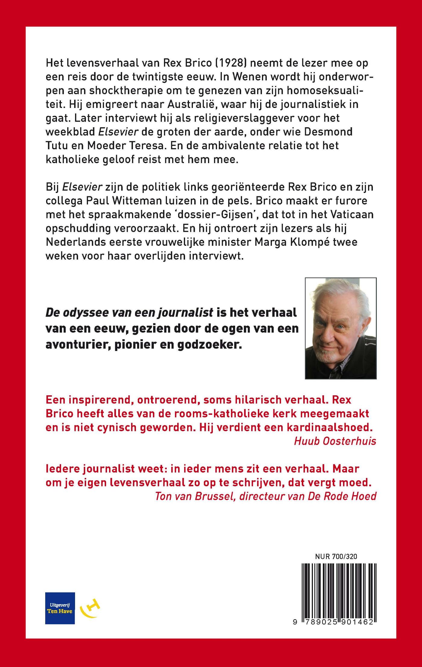 Achterkant van De odyssee van een journalist