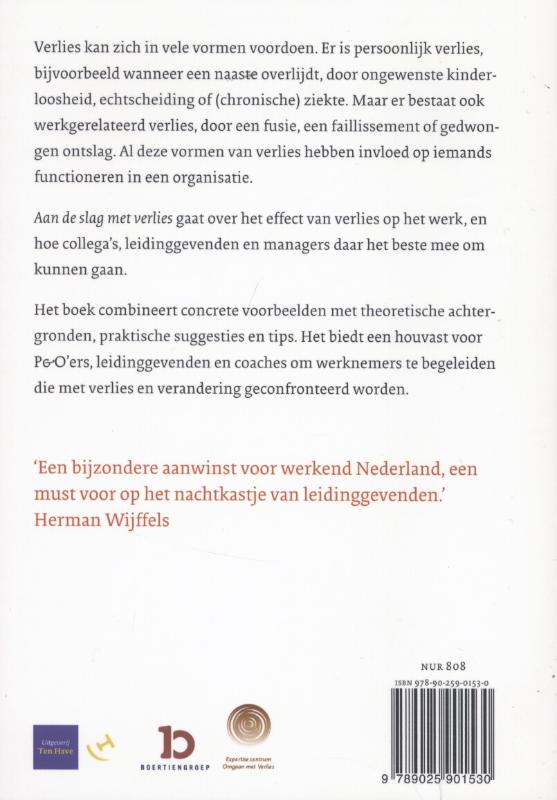 Achterkant van Aan de slag met verlies