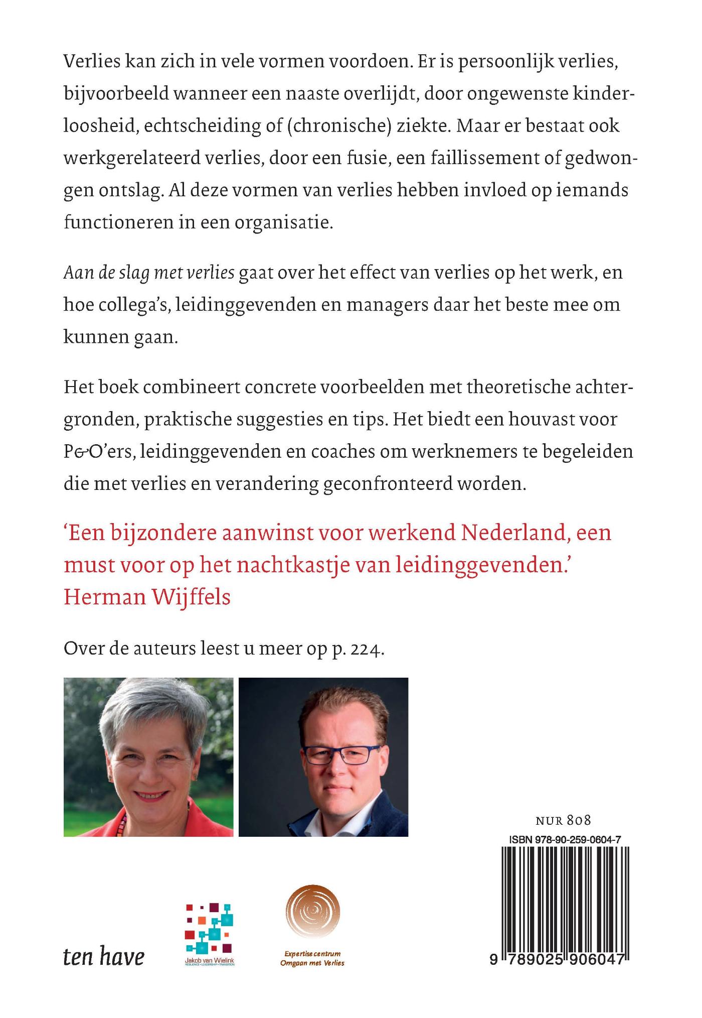 Achterkant van Aan de slag met verlies