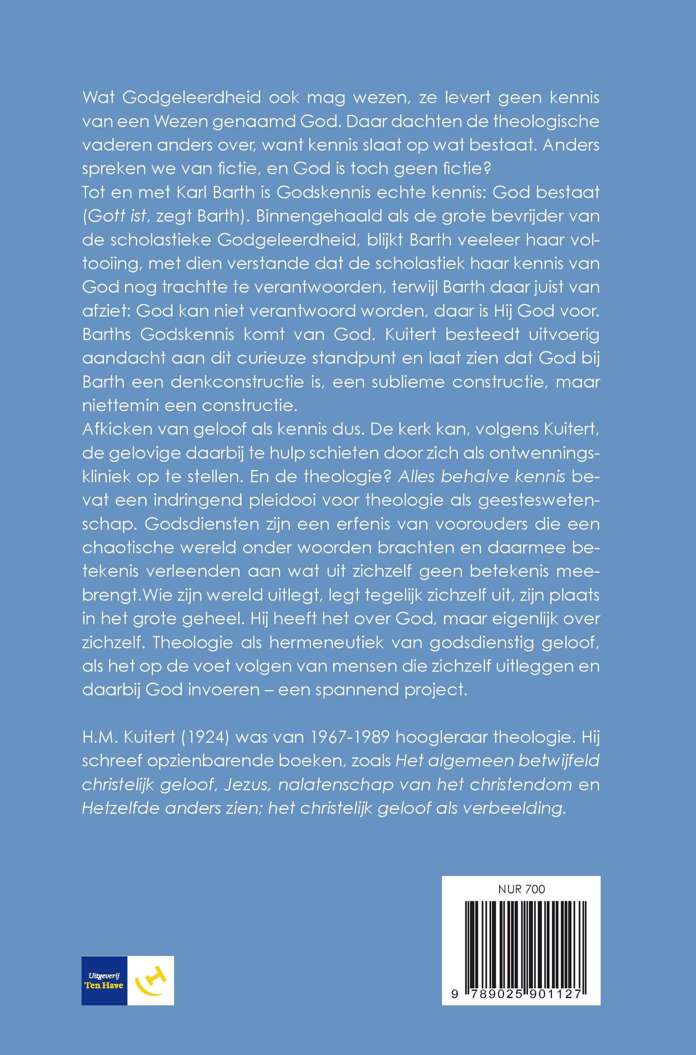 Achterkant van Alles behalve kennis