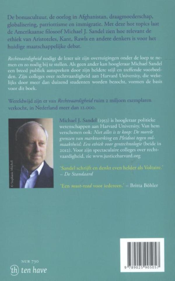 Achterkant van Rechtvaardigheid
