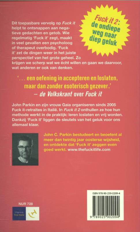 Achterkant van Fuck it 2