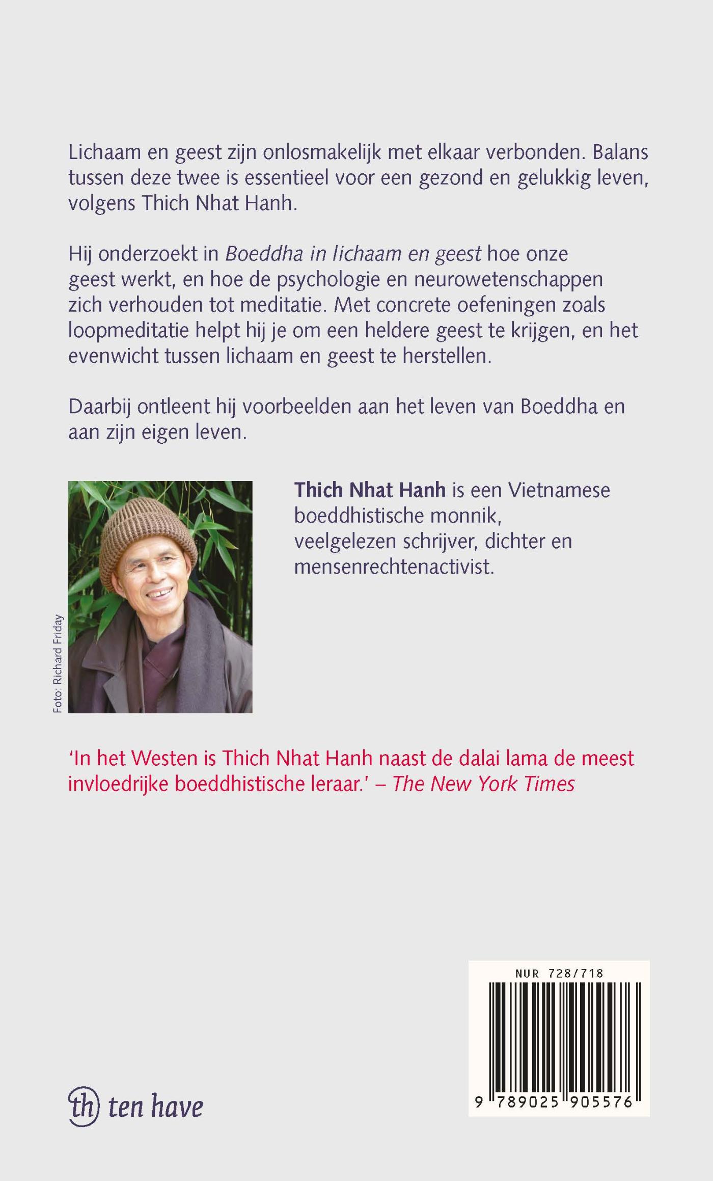 Achterkant van Boeddha in lichaam en geest