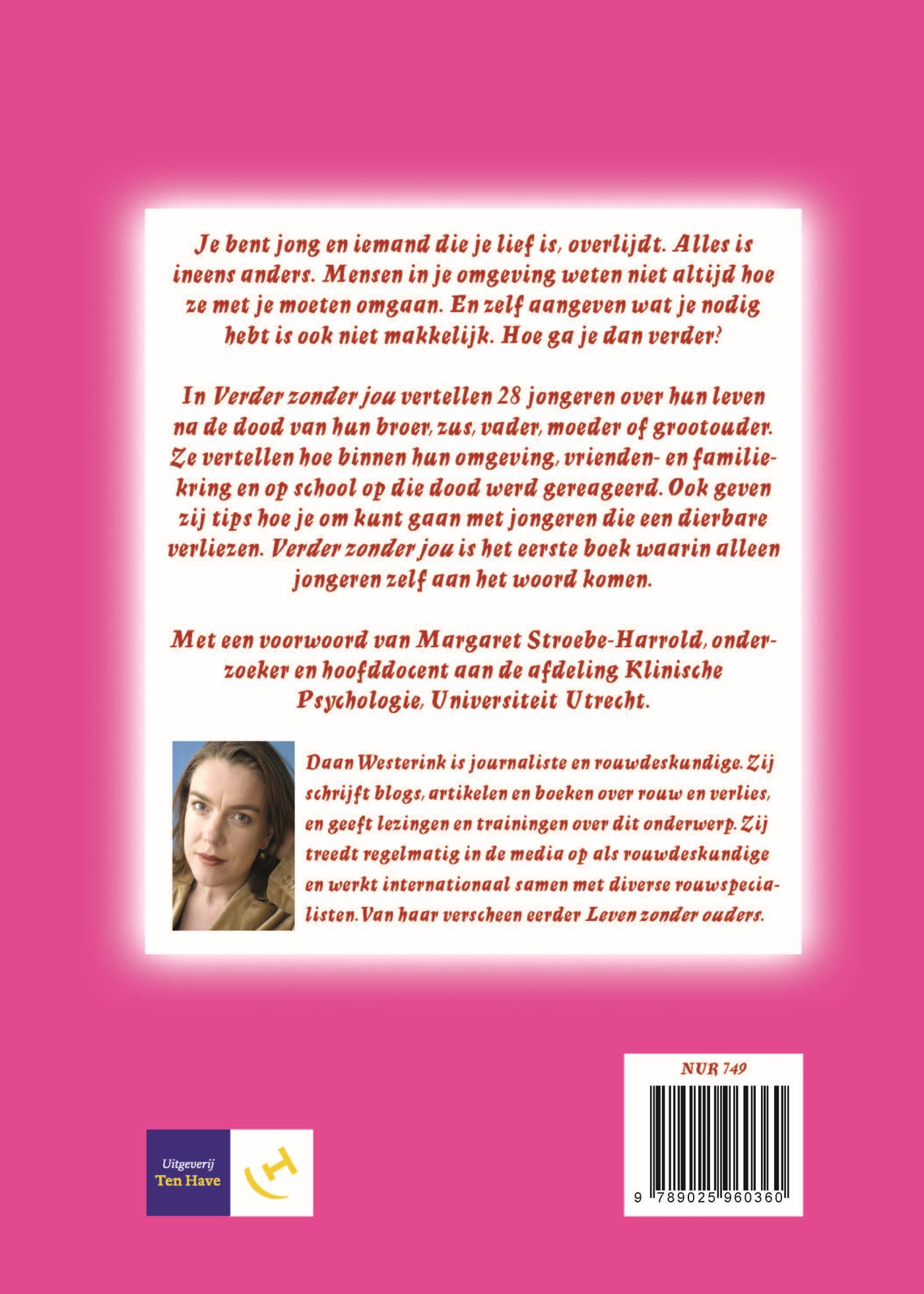 Achterkant van Verder zonder jou