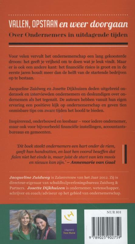 Achterkant van Vallen, opstaan en weer doorgaan