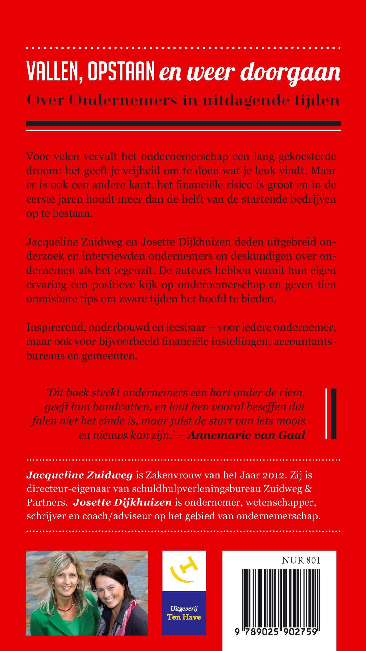 Achterkant van Vallen, opstaan en weer doorgaan