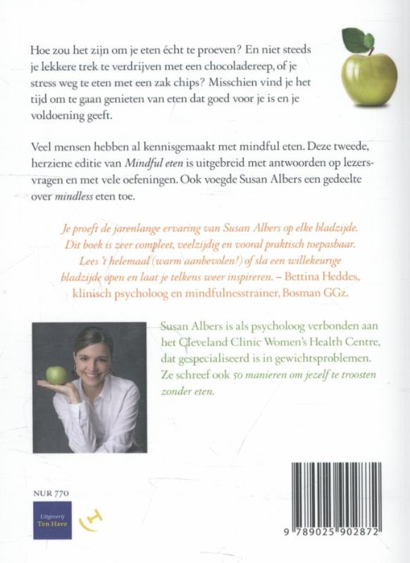 Achterkant van Mindful eten