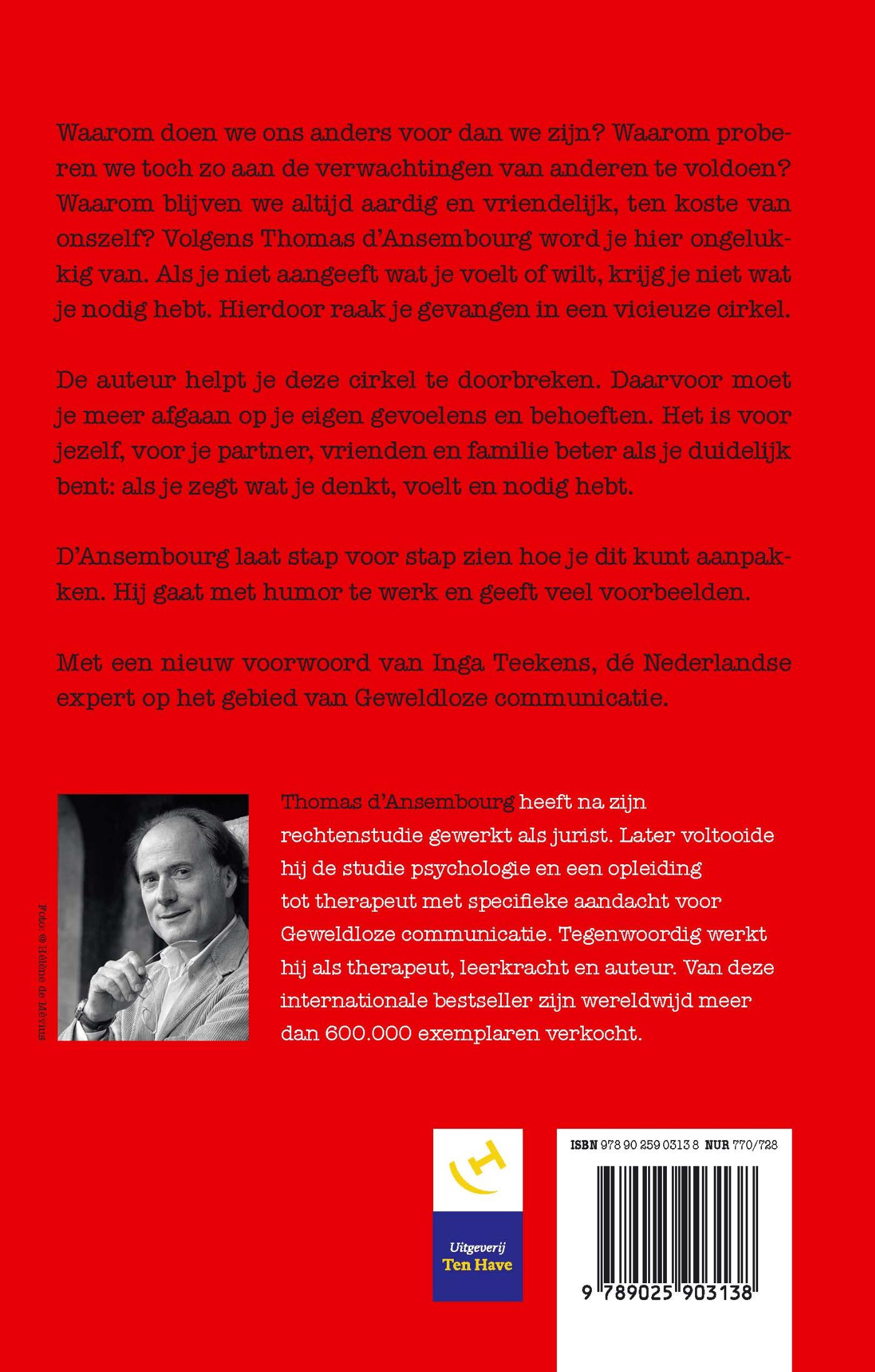 Achterkant van Stop met aardig zijn!