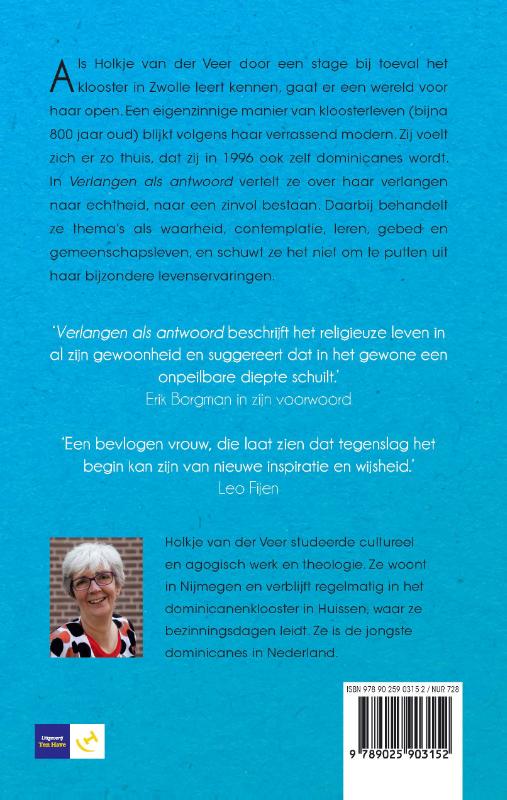 Achterkant van Verlangen als antwoord