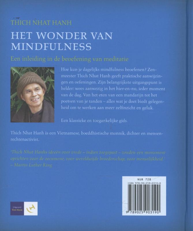 Achterkant van Het wonder van mindfulness