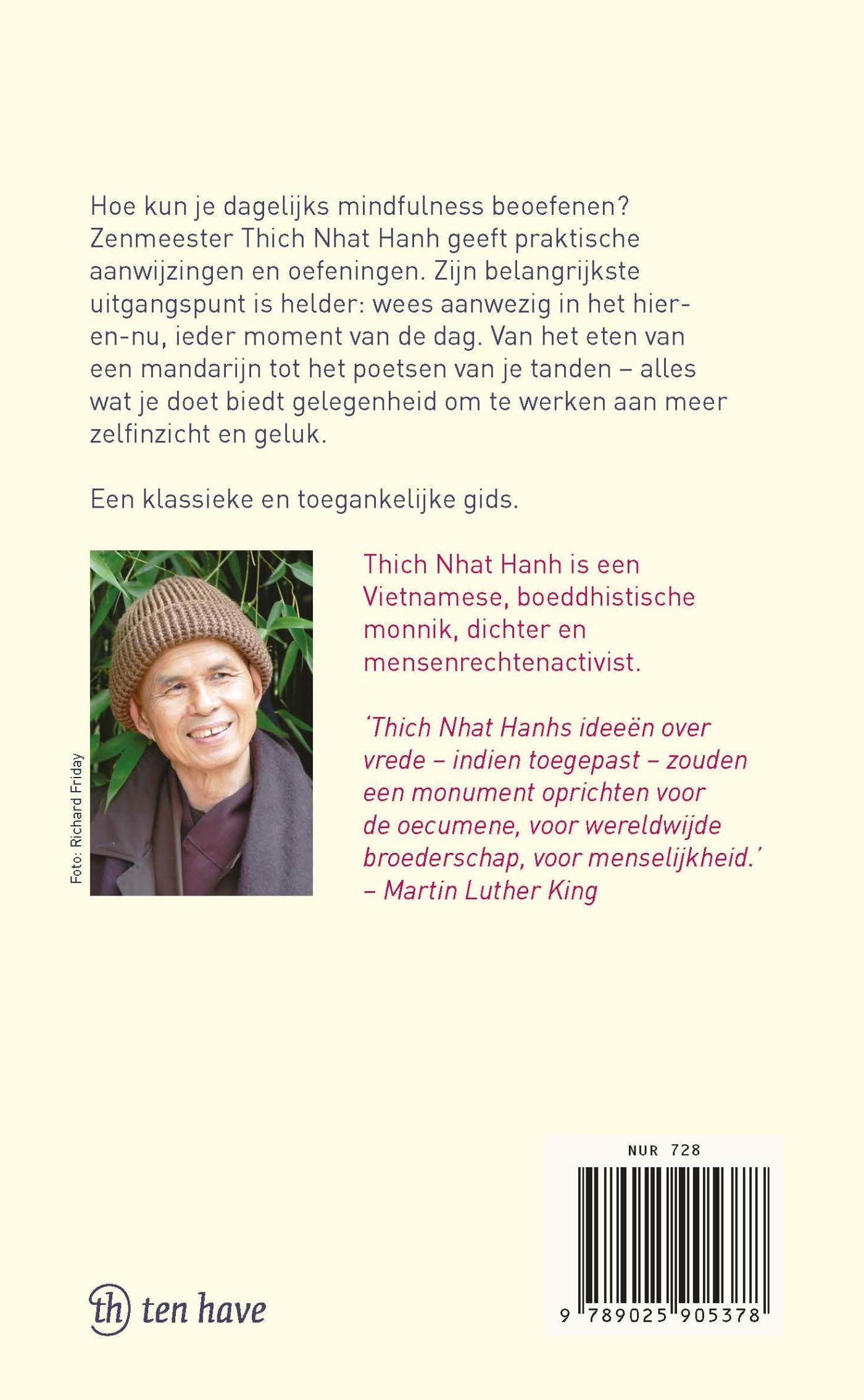 Achterkant van Het wonder van mindfulness