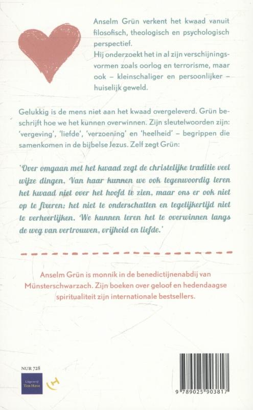 Achterkant van Het kwaad overwinnen met liefde en vertrouwen