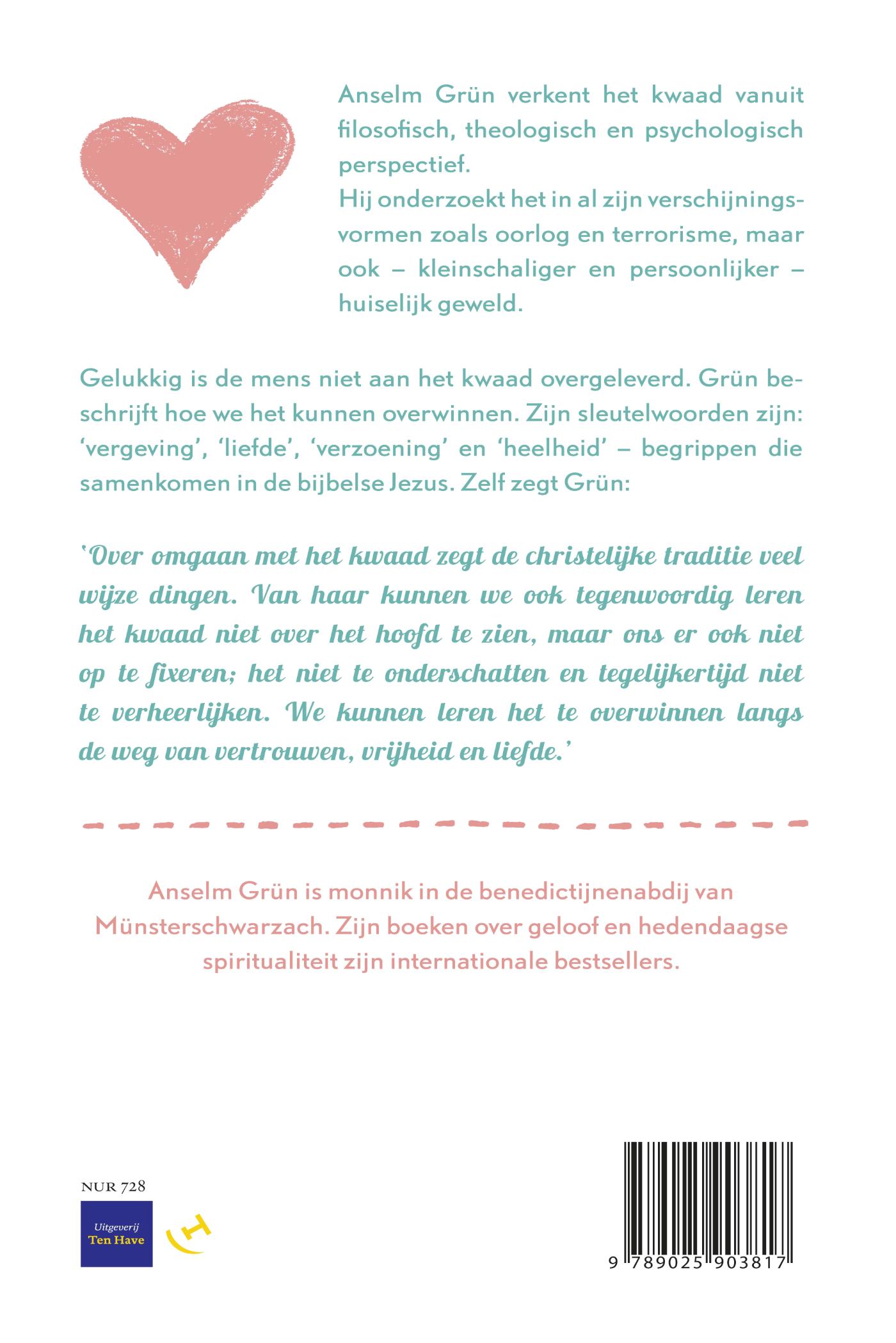 Achterkant van Het kwaad overwinnen met liefde en vertrouwen