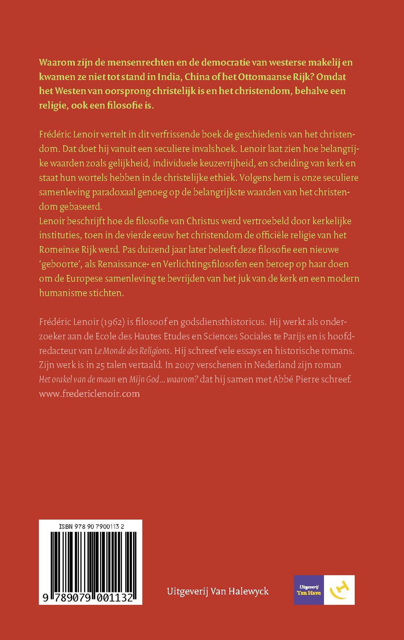 Achterkant van De filosofie van Christus