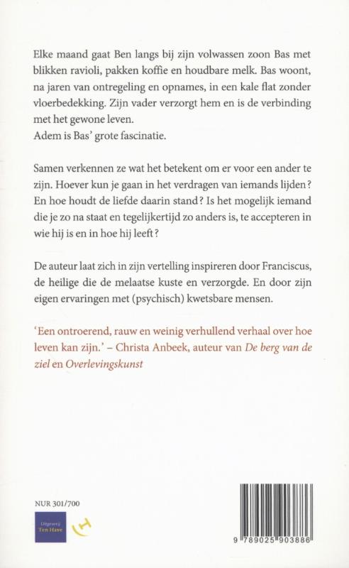 Achterkant van Adem