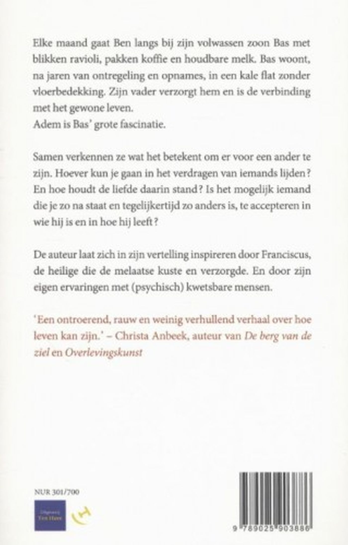 Achterkant van Adem