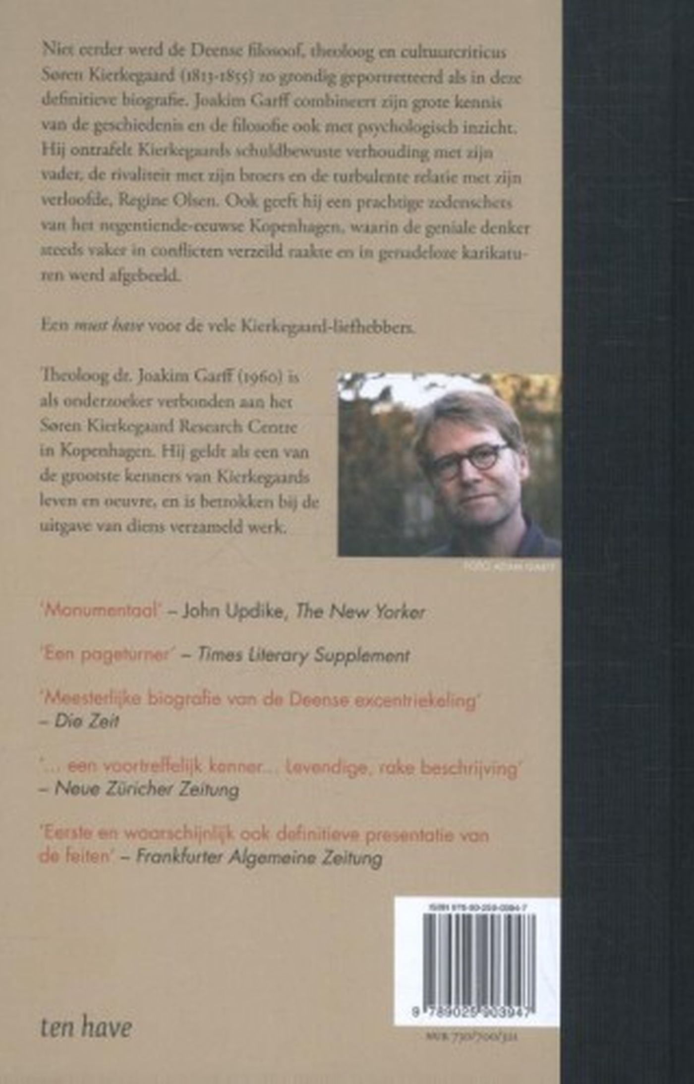 Achterkant van Søren Kierkegaard