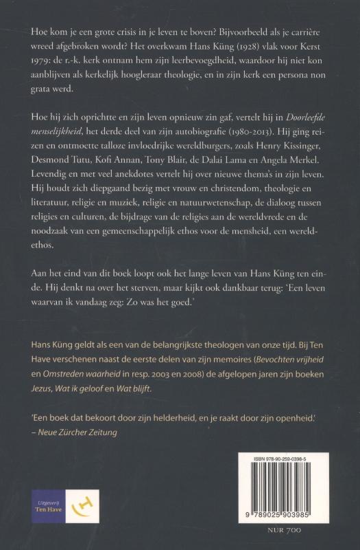 Achterkant van Doorleefde menselijkheid