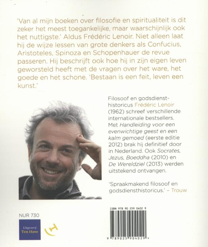 Achterkant van Handleiding voor een evenwichtige geest en een kalm gemoed