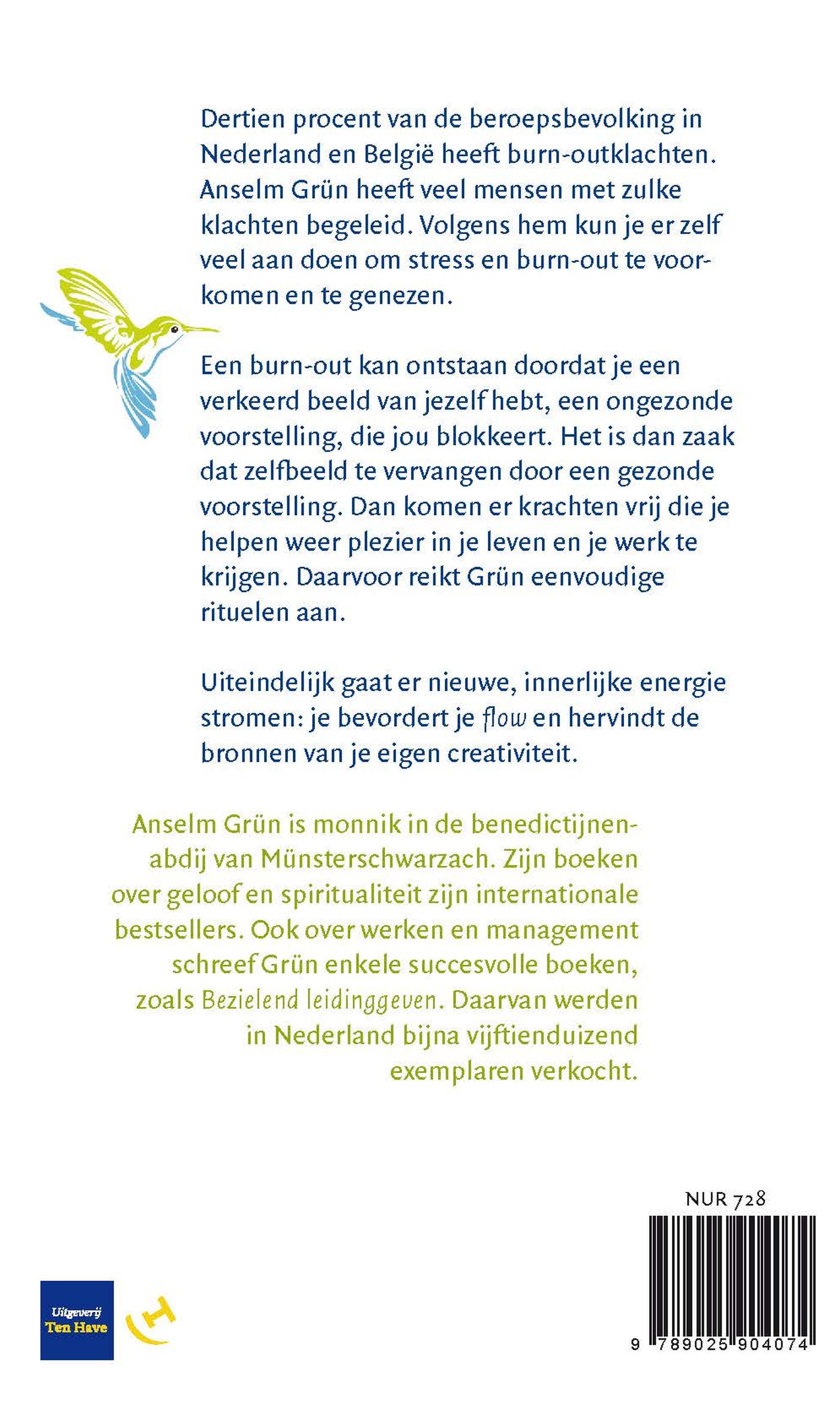 Achterkant van Stress en burnout voorkomen