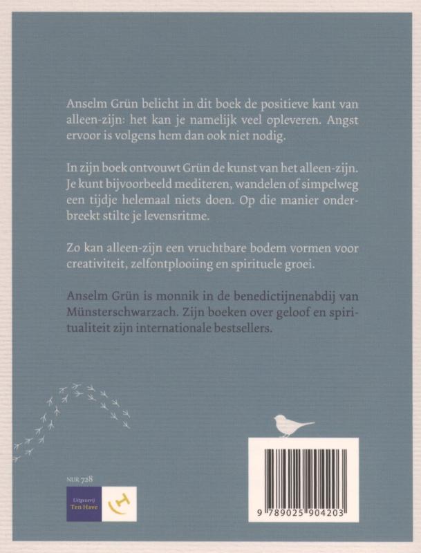 Achterkant van De kunst van het alleenzijn