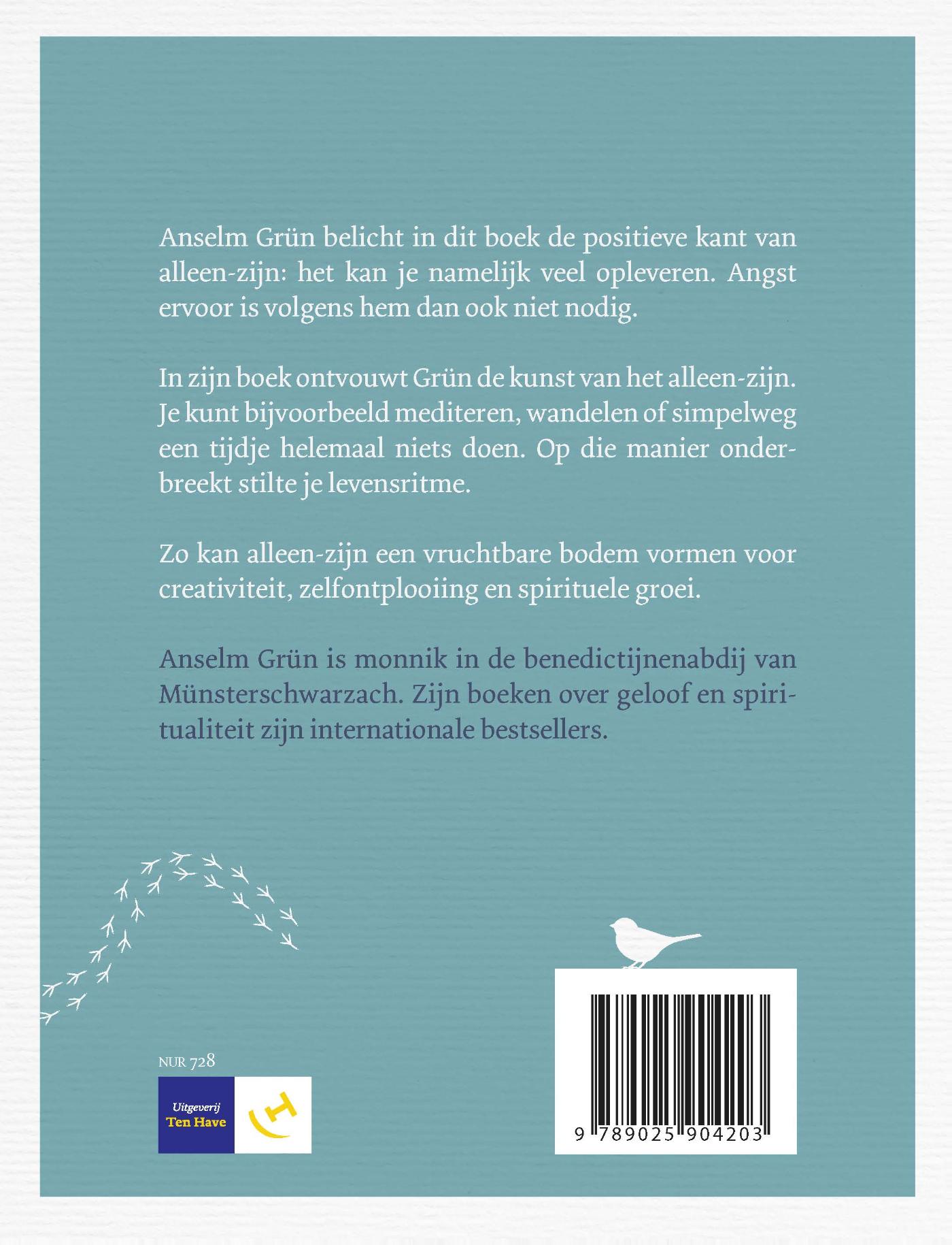 Achterkant van De kunst van het alleen zijn