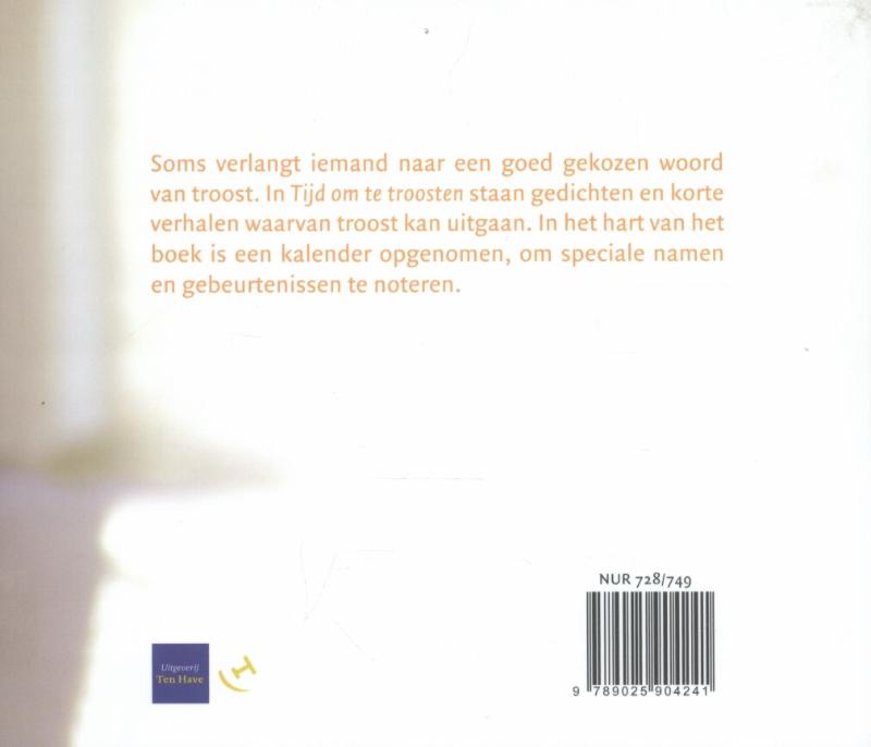 Achterkant van Tijd om te troosten