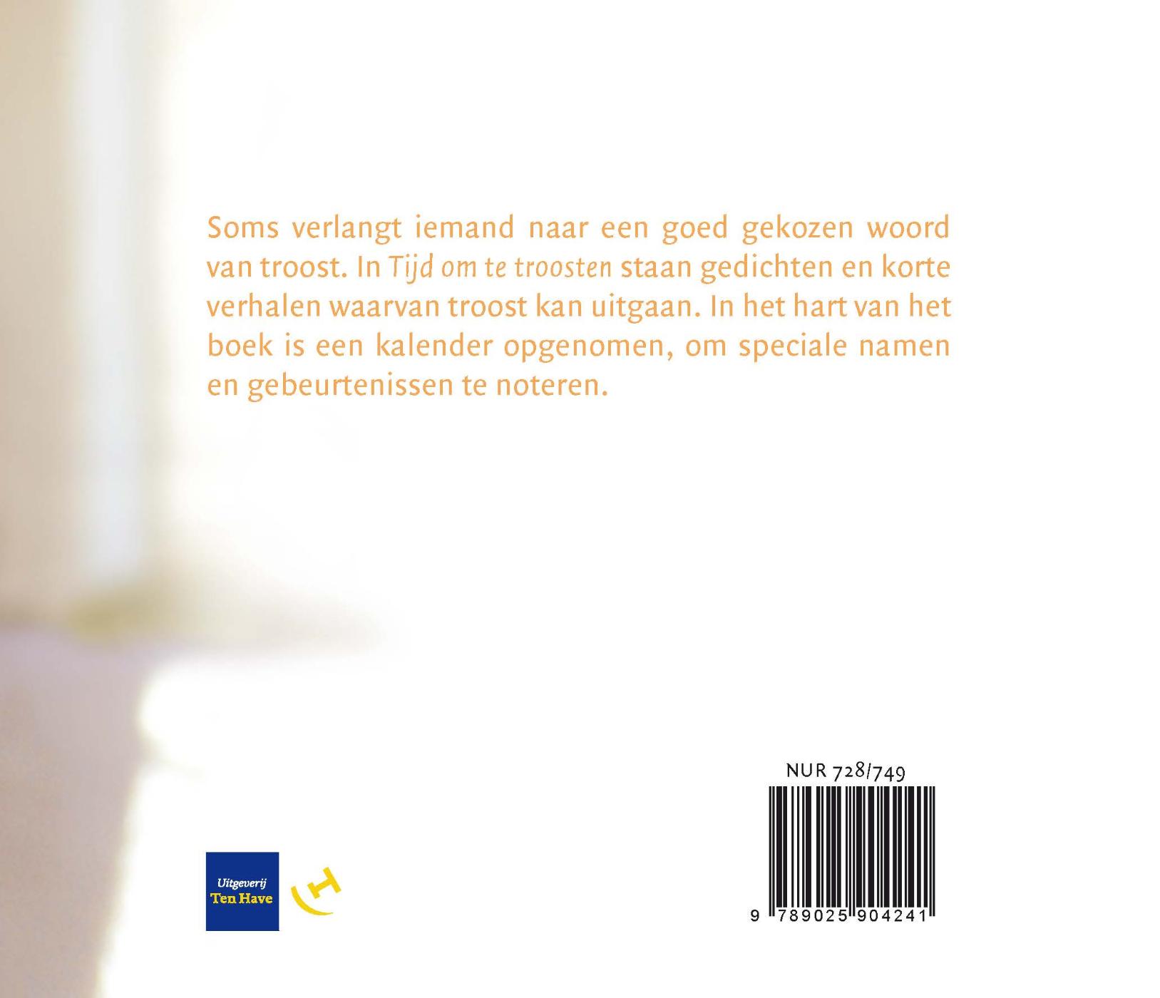 Achterkant van Tijd om te troosten