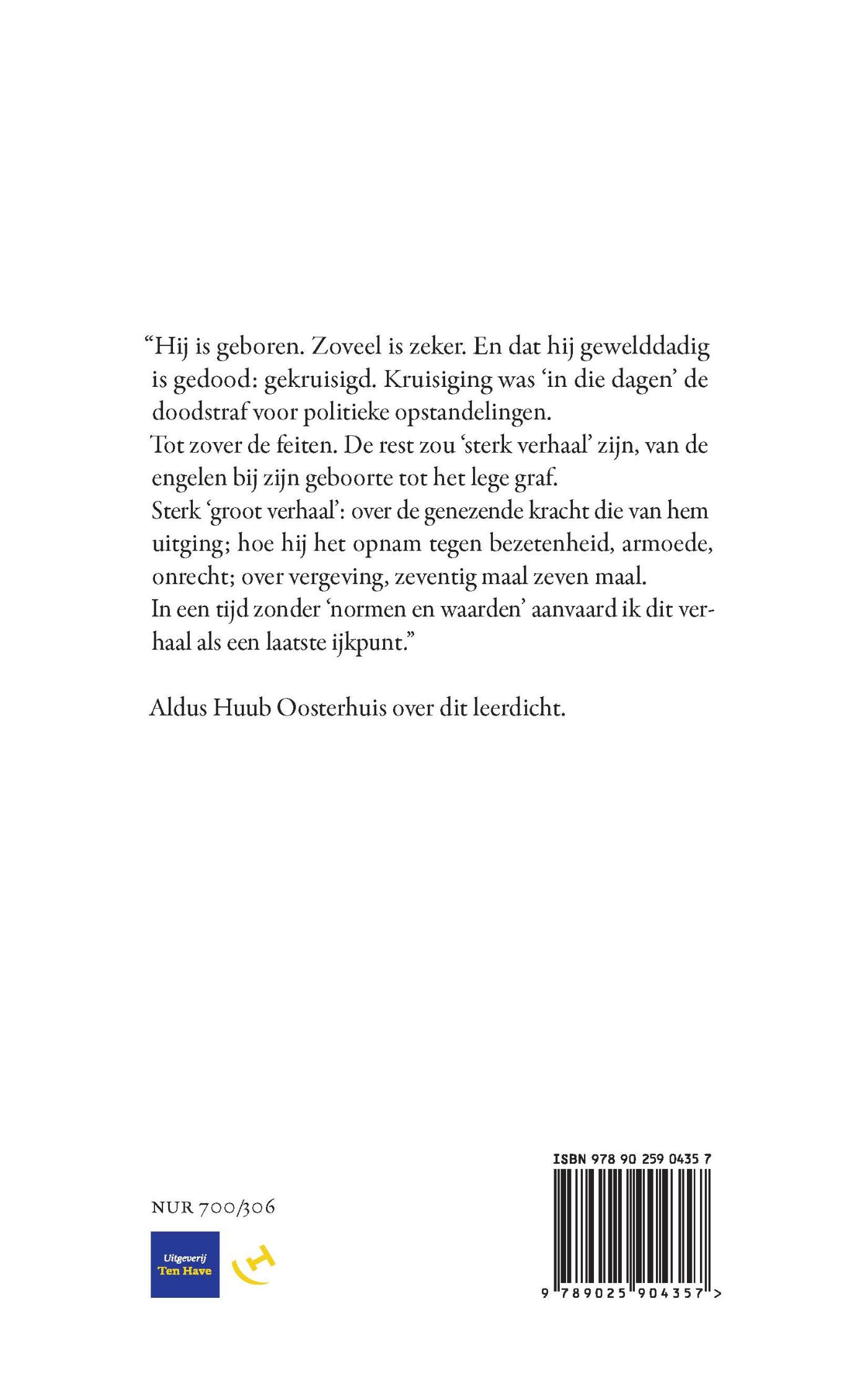Achterkant van Hier aanwezig