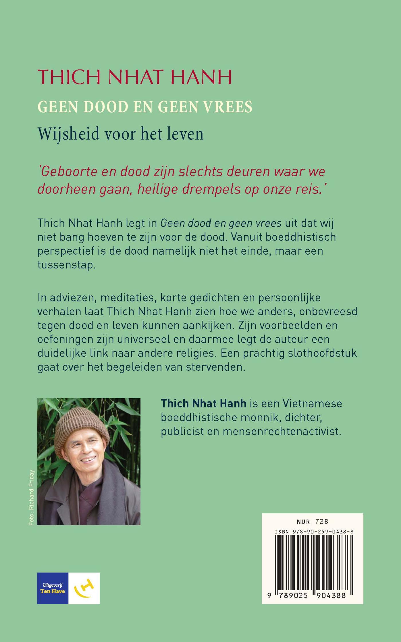 Achterkant van Geen dood en geen vrees
