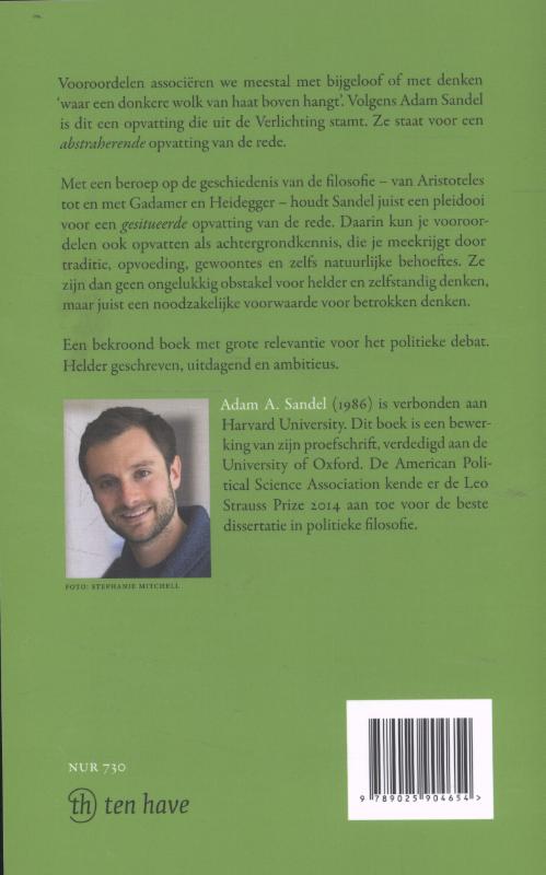 Achterkant van Ruimte voor vooroordelen