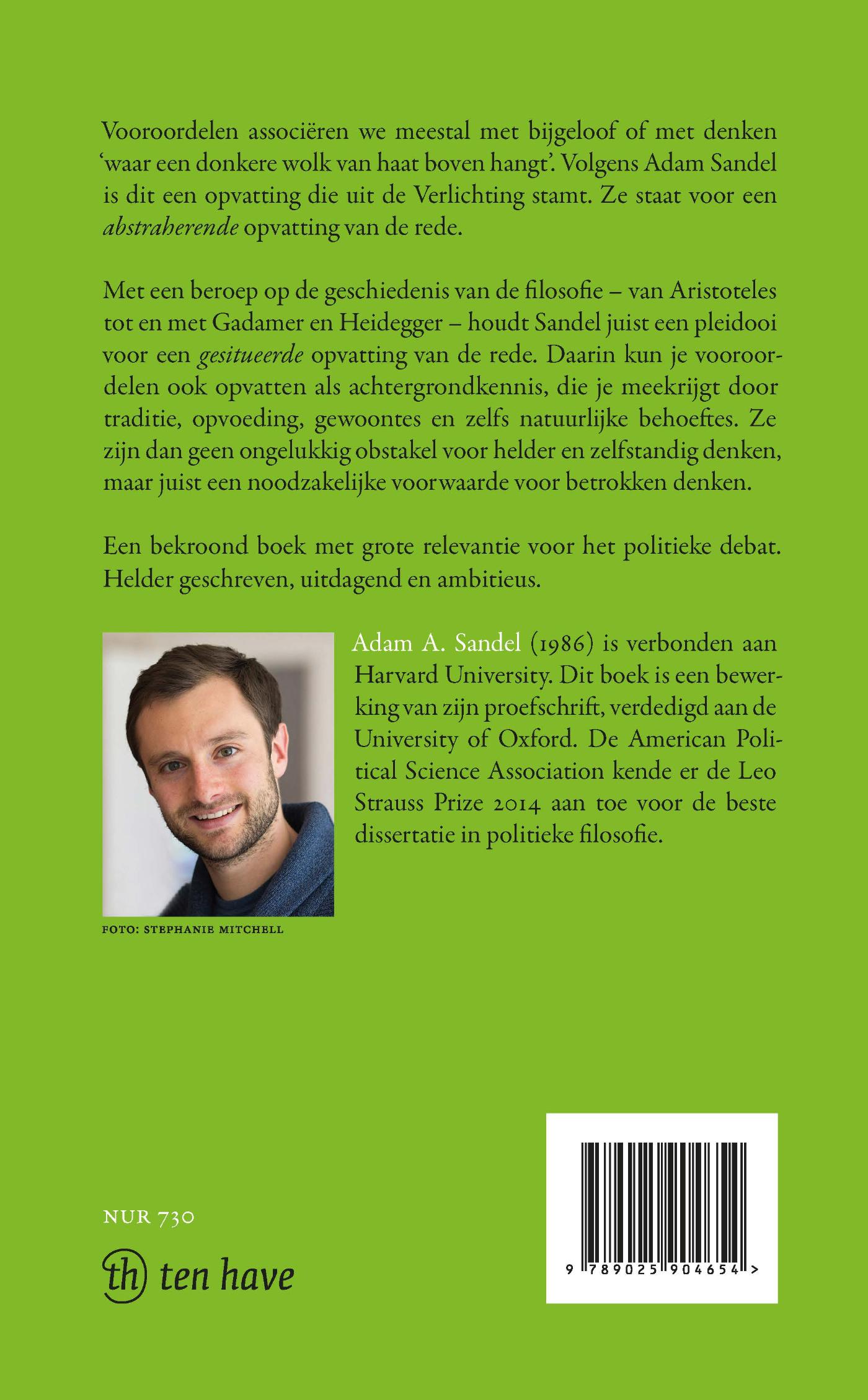Achterkant van Ruimte voor vooroordelen