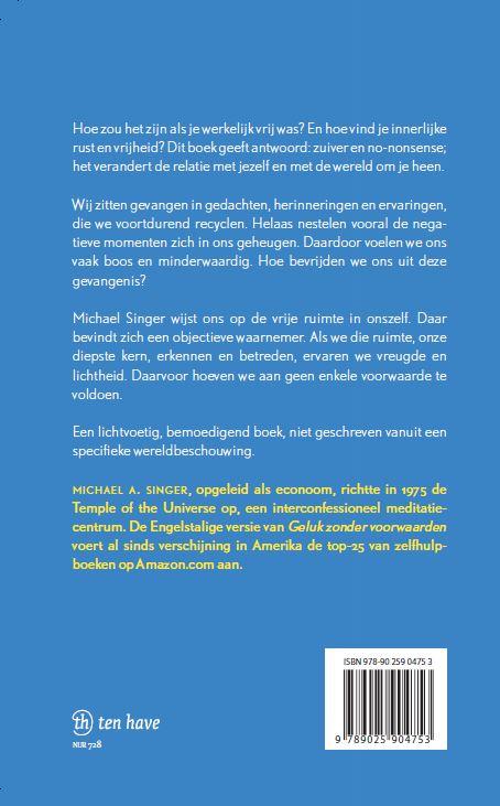Achterkant van Geluk zonder voorwaarden