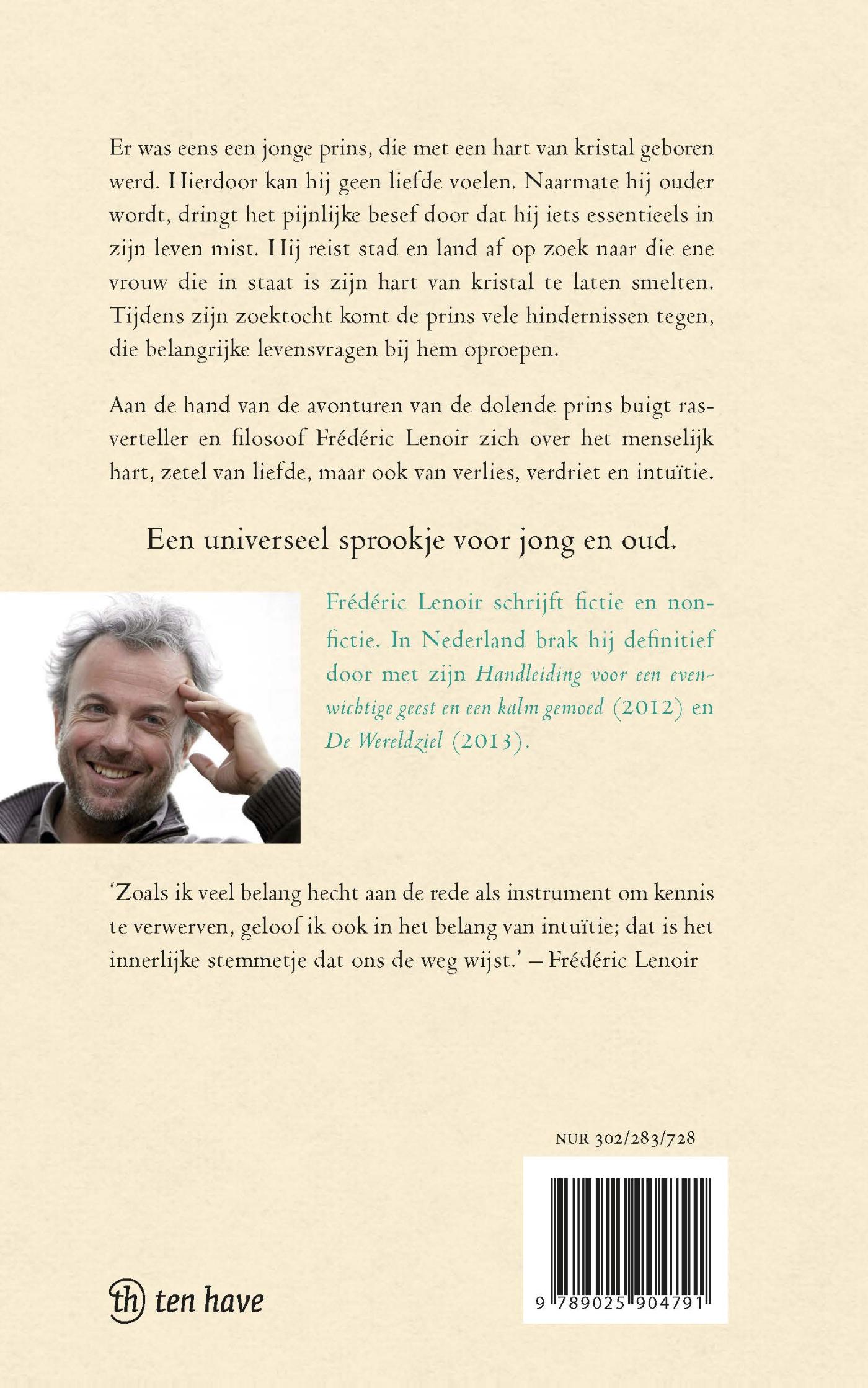 Achterkant van Hart van kristal