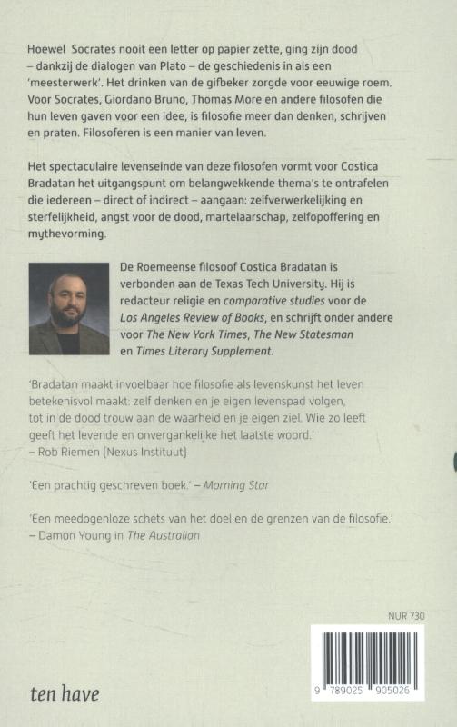 Achterkant van Sterven voor een idee