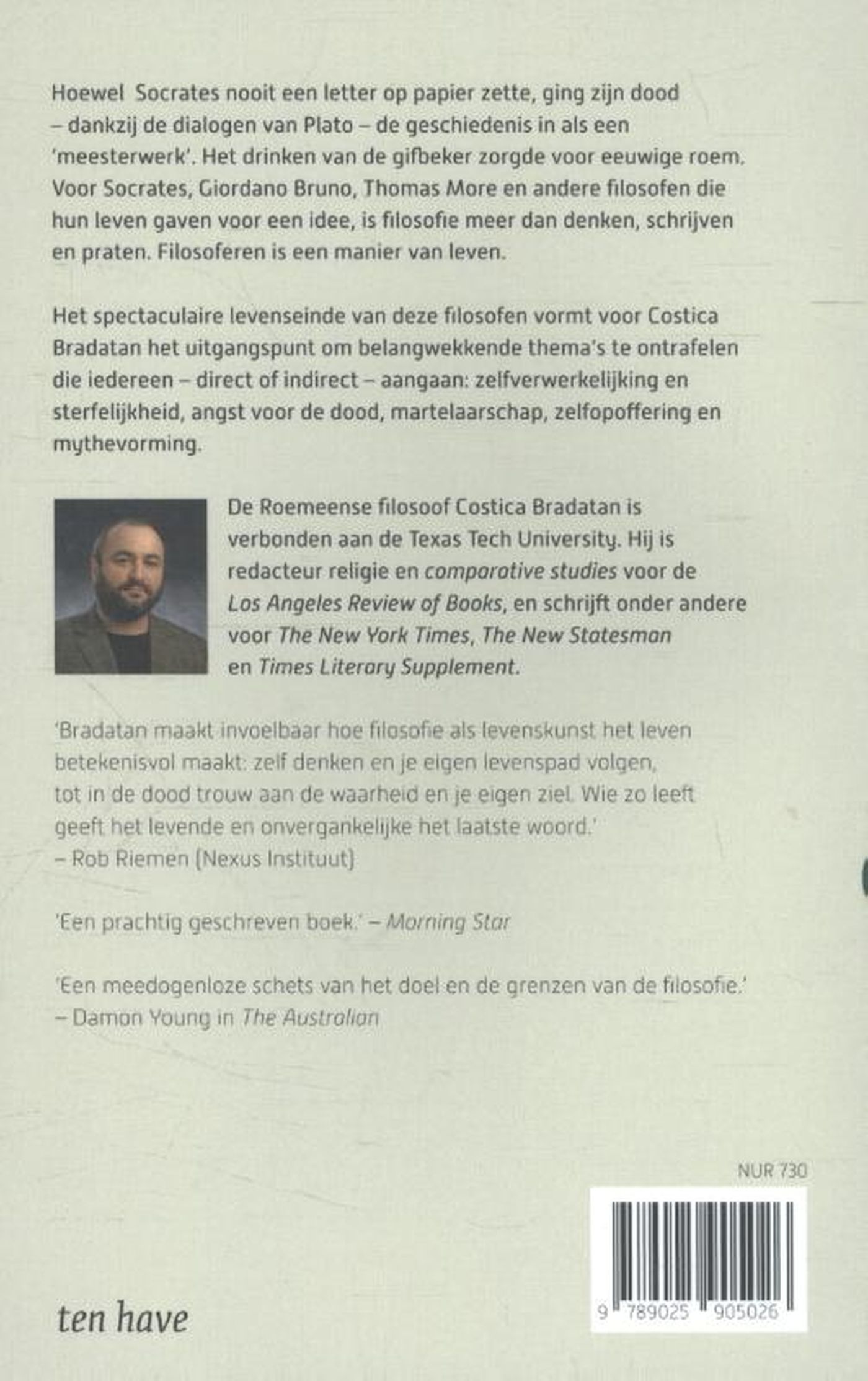 Achterkant van Sterven voor een idee